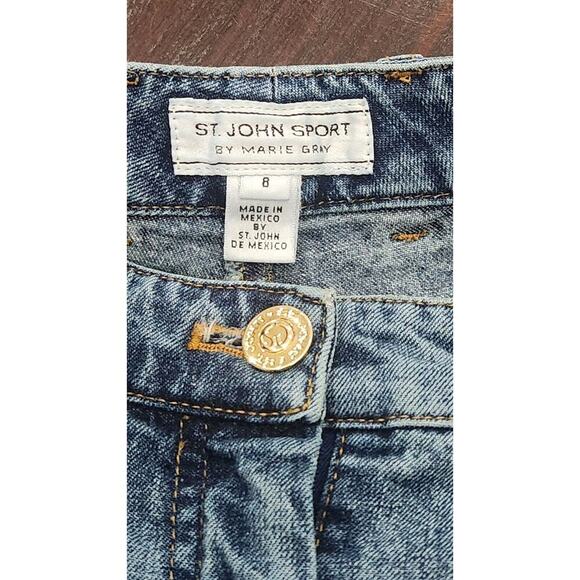 ST. JOHN SPORT BY MARIE GRAY Mom Jeans Womens 8 Denim Jeans High rise vintage - Picture 4 of 9